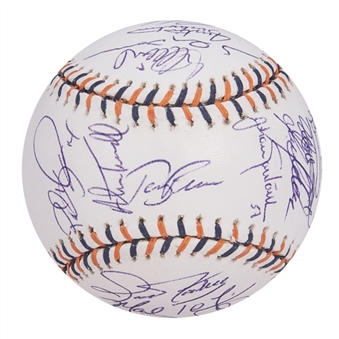 2005 American League All Star Team Signed OML Selig Baseball with 27 Signatures Including Ichiro, Alan Trammell, and Mark Teixeira (MLB Authenticated & JSA)